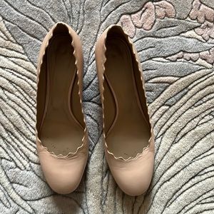 Chloe Scalloped block heel size 39